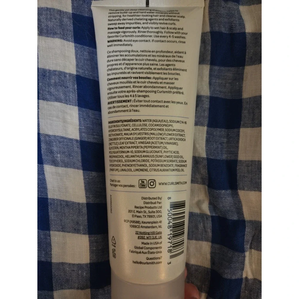CURLSMITH CURL RESET DETOX SHAMPOO‎ - 8 fl. oz New Sealed